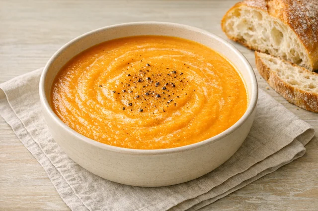 Carrot & coconut soup