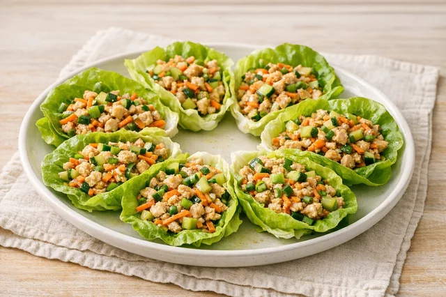 Easy chicken lettuce wraps