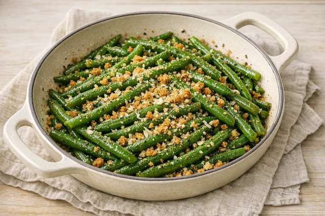 Italian-herbed green bean skillet