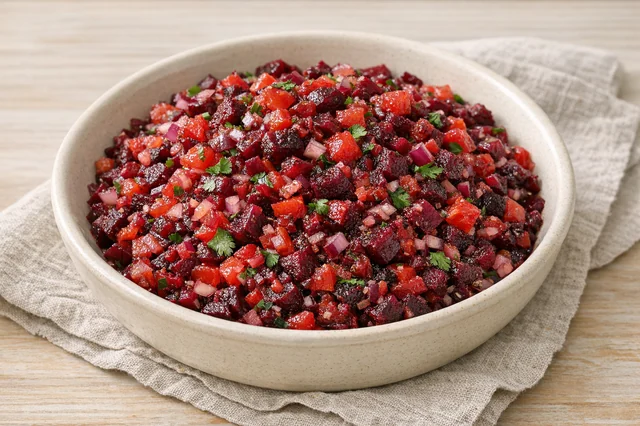 Roasted beet salsa